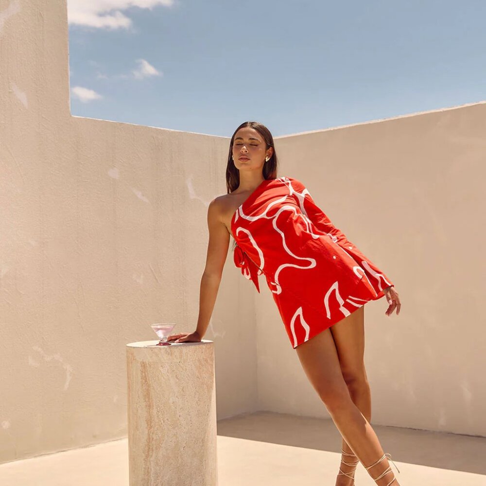 BNWT SABO Ari Dress Evoke Red Size 0 XXS